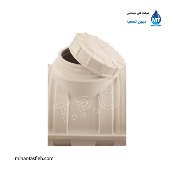 مخزن 220 لیتری افقی کرکره ای تک لایه مجتمع پلاستیک طبرستان