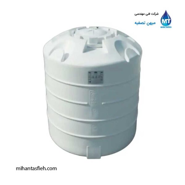 مخزن 1000 لیتری عمودی کوتاه مجتمع پلاستیک طبرستان