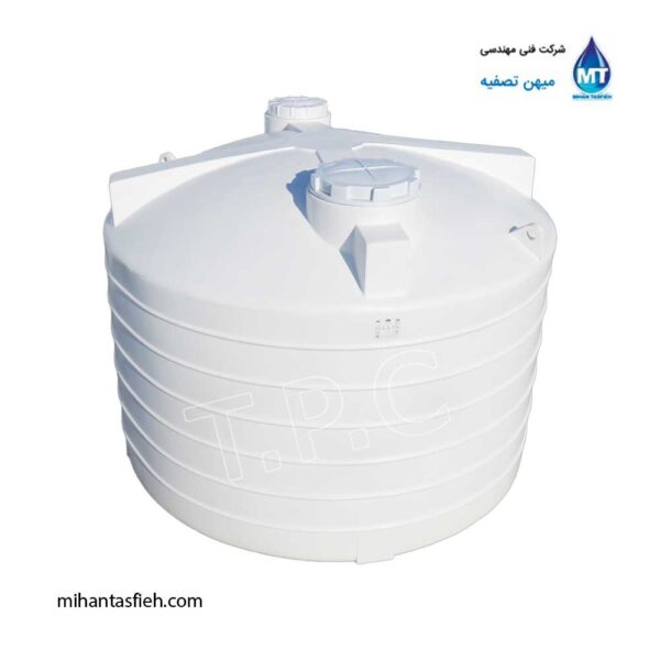 مخزن 14000 لیتری عمودی کوتاه مجتمع پلاستیک طبرستان