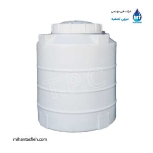 مخزن 300 لیتری عمودی کوتاه مجتمع پلاستیک طبرستان