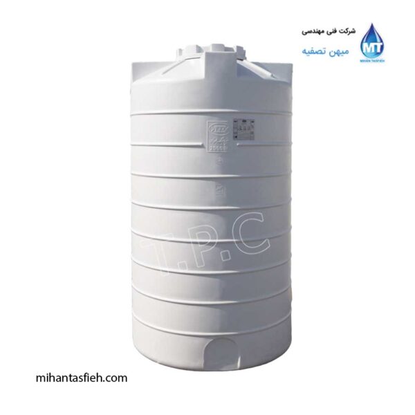 مخزن 2000 لیتری عمودی بلند مجتمع پلاستیک طبرستان