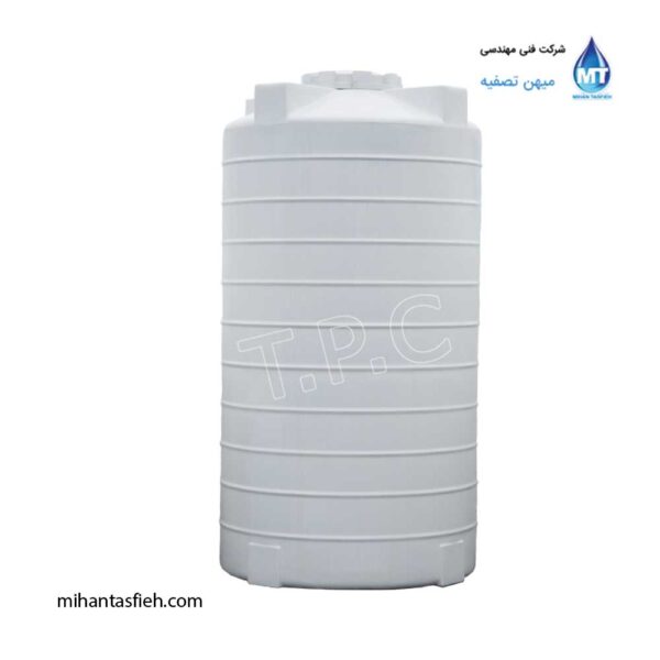 مخزن 3000 لیتری عمودی بلند مجتمع پلاستیک طبرستان
