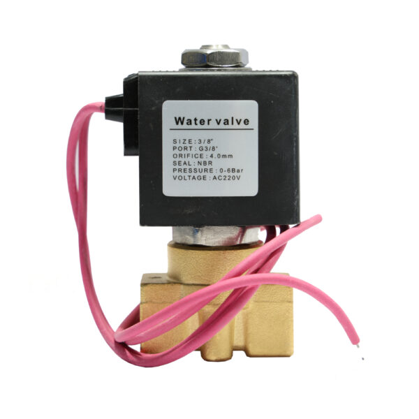 شیر برقی برنجی سایز ⅜ اینچ بوبین 220V یونی دی (UNI-D) مدل UW-10