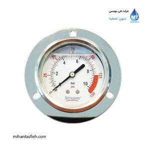 مانومتر افقی روغنی 10 بار استریم مدل YTN-60ZT-10Bar