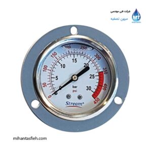مانومتر افقی روغنی 30 بار استریم مدل YTN-60ZT-30Bar