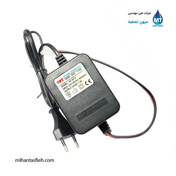 آداپتور دستگاه آب شیرین کن خانگی 24 ولت 1.2 آمپر سیم پیچ مس تایوانی TNT
