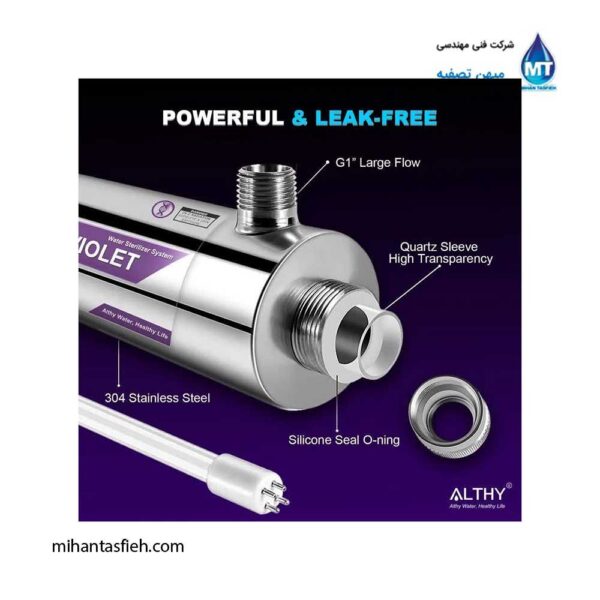 سیستم استریلیزاسیون آب 36 گالن UV آلتی ALTHY