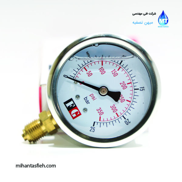 مانومتر ۲۵ بار روغنی اف جی FG مانومتر ۲۵ بار روغنی اف جی FG