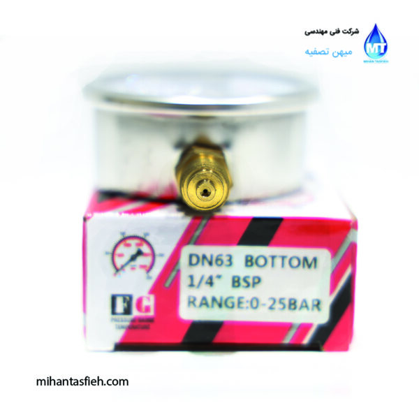 مانومتر ۲۵ بار روغنی اف جی FG