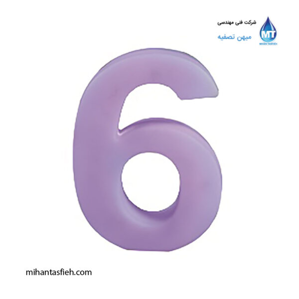 عدد 6 (شش) تزیینی نورانی آذین پلی نور ارتفاع 35 سانتی متر عدد 6 (شش) تزیینی نورانی آذین پلی نور ارتفاع 35 سانتی متر