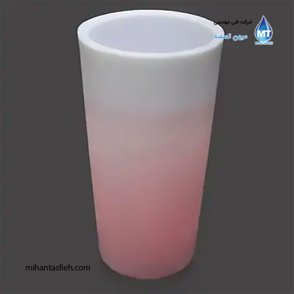 آبنما نورانی پلی اتیلن آذین پلی نور مدل استوانه