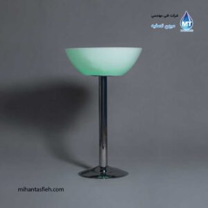 میز نورانی (سوارز) پایه استیل عمیق قطر 70 آذین پلی نور