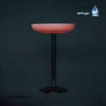 میز نورانی (سوارز) پایه استیل عمق قطر 70 آذین پلی نور - شارژی