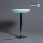 میز نورانی (سوارز) پایه استیل عمق قطر 70 آذین پلی نور - شارژی