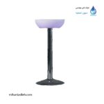 میز نورانی (سوارز) پایه استیل عمیق قطر 50 آذین پلی نور